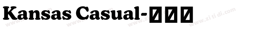 Kansas Casual字体转换